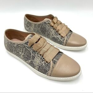 Mint Velvet Bibi snake print lace up sneakers size 8